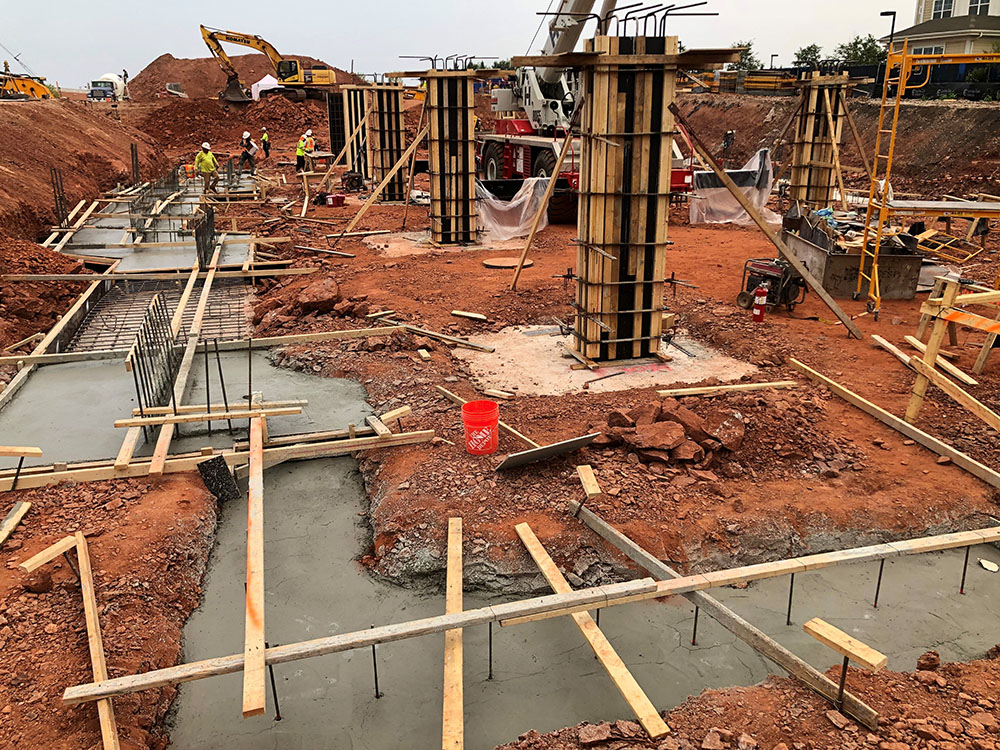 Base Building Projects by Hardesty Concrete Construction Inc. Ashby Ponds